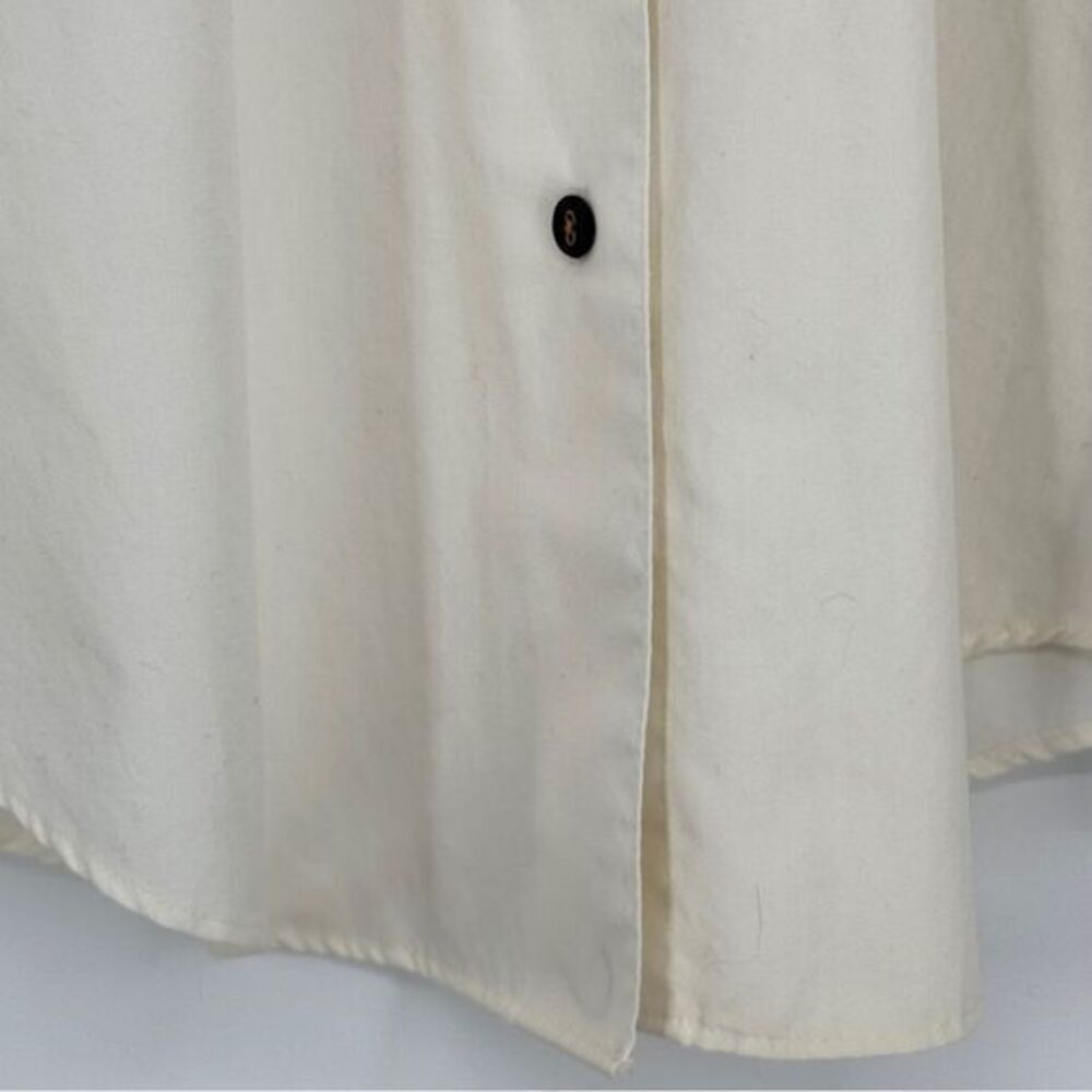 Pendleton Button Front Pointed Collar Ribbon Trim… - image 4